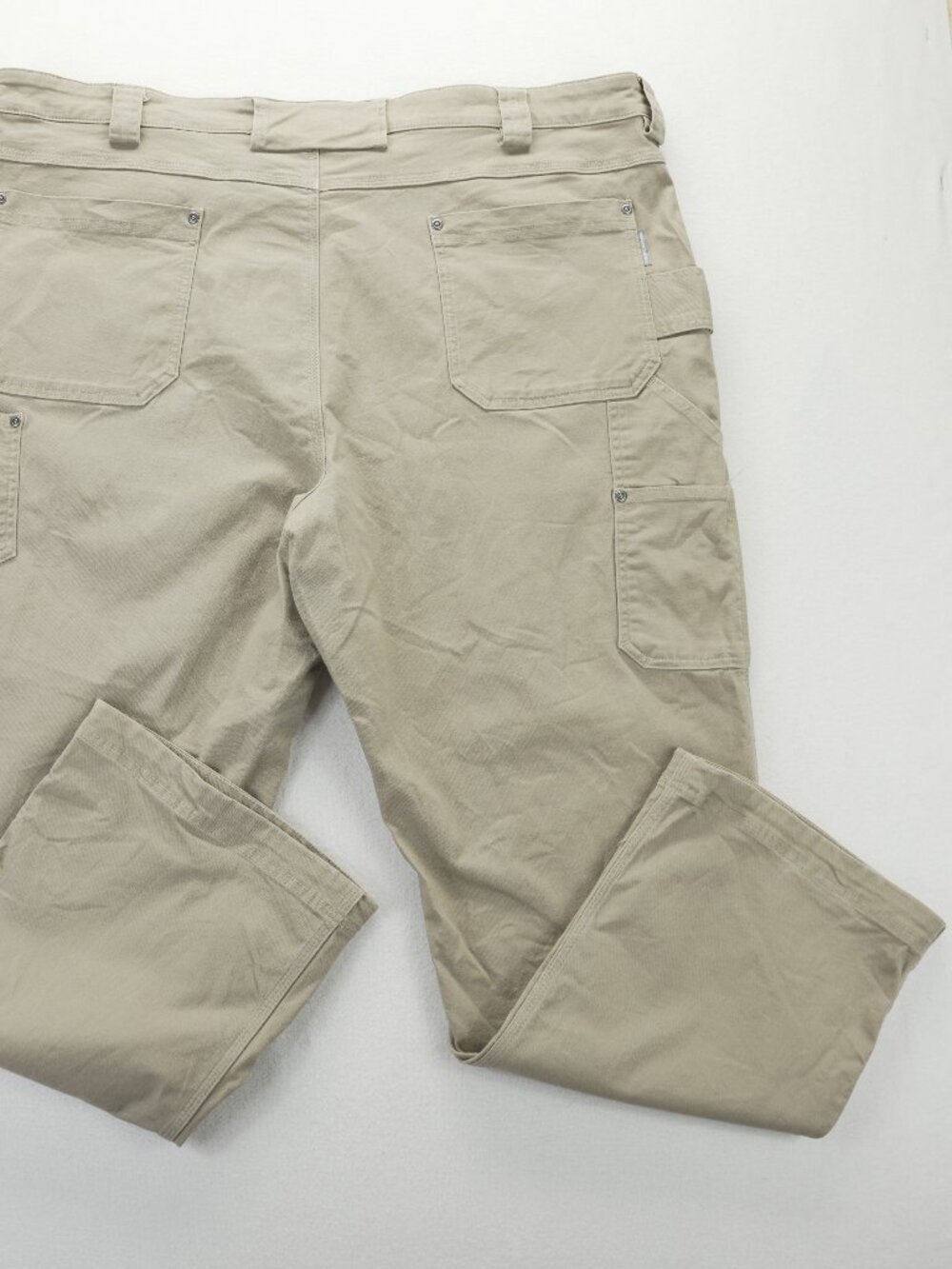 Duluth Trading Co Flex Fire Hose Khaki Pants for Rugged Wear Men’s 44x30 Beige